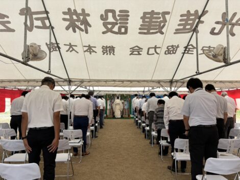 安全祈願祭が執り行われました！（荒尾市ウェルネス拠点施設 建設工事）